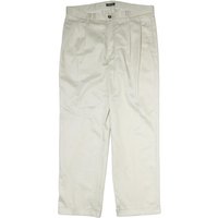 NAUTICA Mens Regular Fit Cotton White Trousers W L Classic Zip Pockets