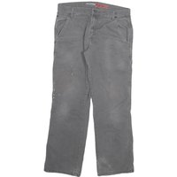 DICKIES Mens Grey Regular Fit Straight Cotton Blend Jeans W L Workwear