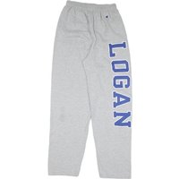CHAMPION Mens Joggers Grey & Blue Regular Straight M W L Cotton Blend Logo