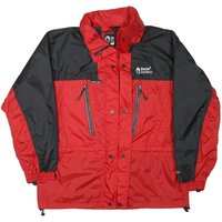 SHERPA Mens Red & Black Outdoor Jacket L Polyester Blend Zip Windbreaker