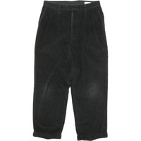 LINEA NATURALE Mens Cotton Blend Black Relaxed Straight Trousers W L Casual