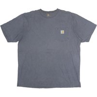 CARHARTT Mens Blue Pocket Shirt L Short Sleeve Crew Neck Cotton Casual CARHARTT Mens Blue Pocket Shirt L Short Sleeve Crew Neck Cotton Casual