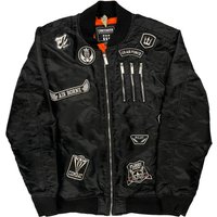 Air Force Contender Graphic Bomber Jacket – Black Polyester