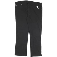 DICKIES Mens Cotton Blend Black Regular Fit Straight Leg Trousers W L