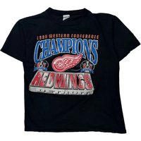 Detroit Red Wings True Fan Shirt – Large Black Cotton