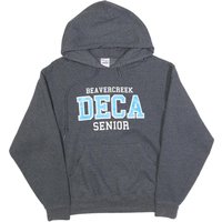 JERZEES Mens Grey Beavercreek DECA Senior Hoodie M Cotton Blend Drawstring JERZEES Mens Grey Beavercreek DECA Senior Hoodie M Cotton Blend Drawstring