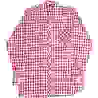 HOBBY Mens Red & White Check Shirt M Polyester Blend Casual Retro Long Sleeve HOBBY Mens Red & White Check Shirt M Polyester Blend Casual Retro Long Sleeve