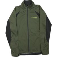 COLUMBIA Mens Green & Black Softshell Jacket S Polyester Blend Zip Outdoor COLUMBIA Mens Green & Black Softshell Jacket S Polyester Blend Zip Outdoor