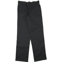 DICKIES Mens Cotton Blend Black Regular Straight Trousers W L Workwear Zip DICKIES Mens Cotton Blend Black Regular Straight Trousers W L Workwear Zip
