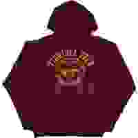 J.American Virginia Tech Mens Maroon Hoodie Full Zip A