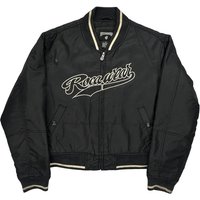 Rocawear Spellout Bomber Jacket – Black Nylon Rocawear Spellout Bomber Jacket – Black Nylon
