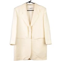 Selene Blazer – Large Cream Virgin Wool