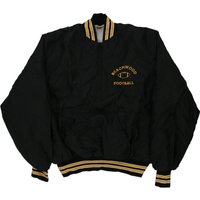 Made in A Beachwood Football Gem Varsity Jacket – Black Nylon Blend