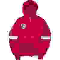 ALPHA INDTRIES Mens Puffer Jacket Red Nylon Hooded