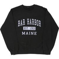 Bar Harbor Maine Unbranded Graphic Sweatshirt – Large Black Cotton Blend Bar Harbor Maine Unbranded Graphic Sweatshirt – Large Black Cotton Blend