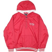 HOLLOWAY Mens Red Doe Creek Athletics Windbreaker M Polyester Blend Zip Jacket HOLLOWAY Mens Red Doe Creek Athletics Windbreaker M Polyester Blend Zip Jacket