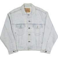 LEVI’S Mens Blue Cotton Blend Denim Jacket S Button Closure Classic Fit LEVI’S Mens Blue Cotton Blend Denim Jacket S Button Closure Classic Fit