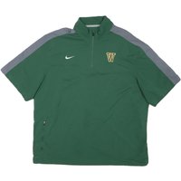NIKE Mens Green Grey Zip Bomber Jacket Polyester Blend Sport Casual NIKE Mens Green Grey Zip Bomber Jacket Polyester Blend Sport Casual
