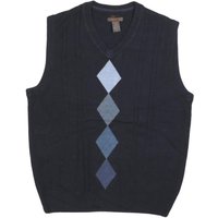 DOCKERS Mens Navy Blue Argyle Pattern V-Neck Basic Knit M Jumper Vest Acrylic DOCKERS Mens Navy Blue Argyle Pattern V-Neck Basic Knit M Jumper Vest Acrylic