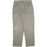TOMMY HILFIGER Mens Regular Beige Cotton Blend Trousers W L Classic Zip