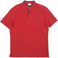 U.S. POLO ASSN Mens Red & Navy Short Sleeve Polo Shirt L Cotton Blend U.S. POLO ASSN Mens Red & Navy Short Sleeve Polo Shirt L Cotton Blend