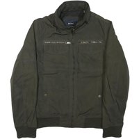 DKNY Mens Black Bomber Jacket Cotton Blend Zip Plain Casual Lightweight DKNY Mens Black Bomber Jacket Cotton Blend Zip Plain Casual Lightweight