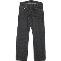 LEVI’S Mens Jeans Black Regular Straight Denim Raw W L Classic Cotton Blend