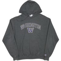 CHAMPION Mens Grey Washington Hoodie L Cotton Blend Pullover Sweatshirt