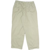 VALENTINO Mens Wool Blend Relaxed Beige Trousers W L Formal Classic Zip