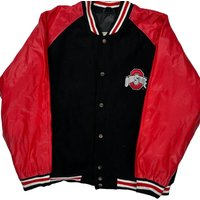 Ohio State Steve & Barry College Varsity Jacket – Large Black Leather Ohio State Steve & Barry College Varsity Jacket – Large Black Leather