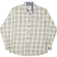 WRANGLER Mens Beige & Cream Checked Shirt L Long Sleeve Casual Classic