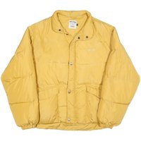 BIG STAR Mens Yellow Classic Zip Polyester Blend Puffer Jacket BIG STAR Mens Yellow Classic Zip Polyester Blend Puffer Jacket