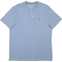 TOMMY HILFIGER Mens Blue Henley Shirt M Short Sleeve Crew Neck Cotton Blend TOMMY HILFIGER Mens Blue Henley Shirt M Short Sleeve Crew Neck Cotton Blend
