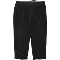 LAUREN RALPH LAUREN Mens Black Relaxed Straight Trousers W L Cotton Blend