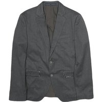 ZARA Mens Grey Button Jacket L Cotton Blend Classic Blazer Formal Stylish ZARA Mens Grey Button Jacket L Cotton Blend Classic Blazer Formal Stylish