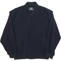 KINGFIELD Mens Navy Bomber Jacket Polyester Blend Zip Plain Casual