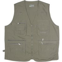 OUTDOOR Mens Green Gilet Polyester Blend Plain Zip Pocket Utility Vest OUTDOOR Mens Green Gilet Polyester Blend Plain Zip Pocket Utility Vest