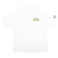 Mens White Hawaiian Graphic Shirt Short Sleeve Crew Neck Cotton