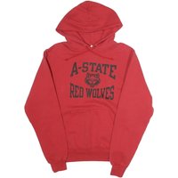 CHAMPION Mens Red A-State Red Wolves Pullover Hoodie S Cotton Blend CHAMPION Mens Red A-State Red Wolves Pullover Hoodie S Cotton Blend