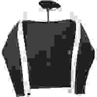 THE NORTH FACE Mens Black & White Track Jacket Polyester Blend Zip Sport