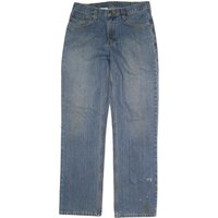 CARHARTT Mens Jeans Blue Regular Straight Denim Medium W L Button Cotton