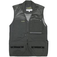 DOGGER Mens Black Safari Vest Polyester Blend Mesh Zip Outdoor Utility Jacket DOGGER Mens Black Safari Vest Polyester Blend Mesh Zip Outdoor Utility Jacket