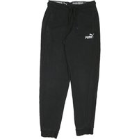 PUMA Mens Joggers Black S W L Slim Tapered Cotton Blend Logo
