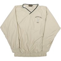 HARRITON Mens Beige Crawford County Golf V-Neck S Polyester Sweatshirt Pullover HARRITON Mens Beige Crawford County Golf V-Neck S Polyester Sweatshirt Pullover