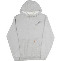 CARHARTT Mens Grey Hoodie S L.G. Ellis Plumbing Workwear Pullover Cotton CARHARTT Mens Grey Hoodie S L.G. Ellis Plumbing Workwear Pullover Cotton
