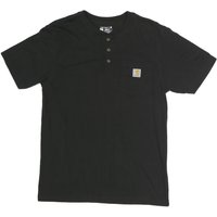 CARHARTT Mens Black & Yellow Henley Shirt S Short Sleeve Crew Neck Pocket CARHARTT Mens Black & Yellow Henley Shirt S Short Sleeve Crew Neck Pocket