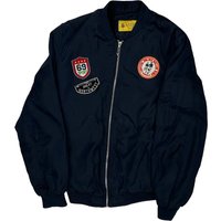 Great Northwest Supernove Graphic Bomber Jacket – Navy Polyester
