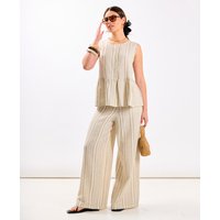 Linen Stripe Trousers Linen Stripe Trousers