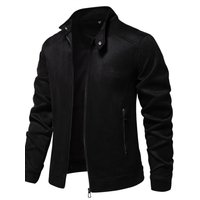 Men’s Zip Up Long Sleeve Biker Jacket Men’s Zip Up Long Sleeve Biker Jacket