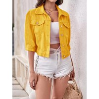 Full Size Cropped Denim Jacket Plus Size Full Size Cropped Denim Jacket Plus Size